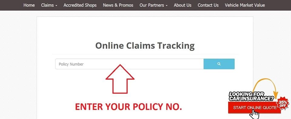 Online Claims Tracking