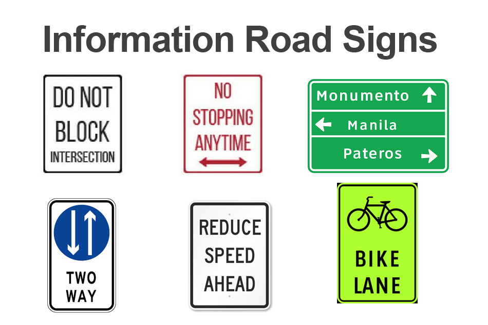information road sign