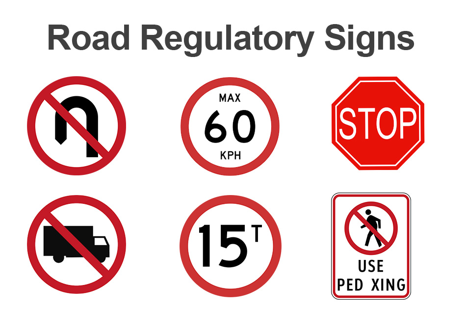 regulatory road sign